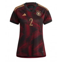 Koszulka piłkarska Niemcy Antonio Rudiger #2 Strój wyjazdowy dla kobiety MŚ 2022 tanio Krótki Rękaw